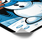 Poster Funny Christmas Snowman Dabbing Xmas Dab Six Seven (Coin)