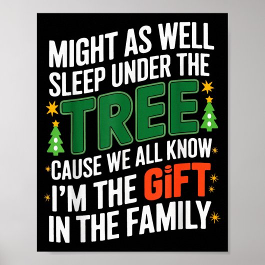 Poster Funny Christmas Tee Shirts Kids Mens Xmas Pajamas (Devant)