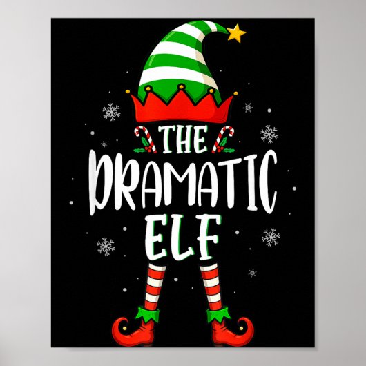 Poster Funny Christmas The Dramatic Elf Family Matching X (Devant)