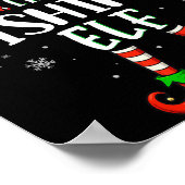 Poster Funny Christmas The Fishing Elf Family Matching Xm (Coin)