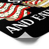 Poster Funny Christmas Tree Cake Torn Between Looking Lik (Coin)