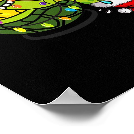 Poster Funny Christmas Turtle It's Fine I'm Fine Everythi (Coin)