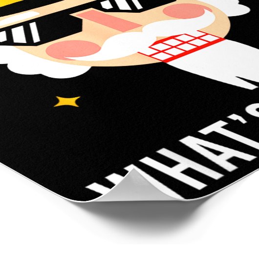 Poster Funny Christmas Whats Crackin Nutcracker Men Kids (Coin)