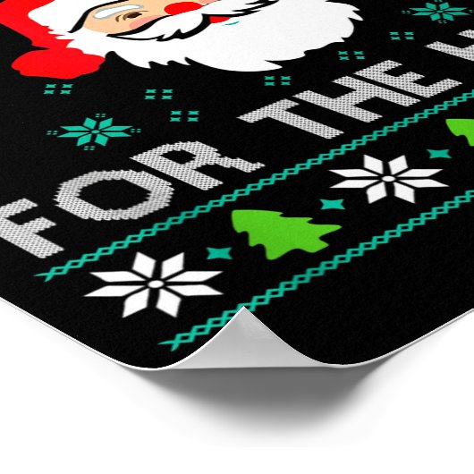 Poster Funny Christmas Xmas Inappropriate Santa I Do It F (Coin)