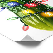 Poster Funny Ckle Santa Hat Christmas Lights Xmas Men Wom (Coin)