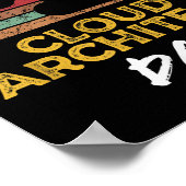 Poster Funny Cloud Architect Papa, Data Center Tech Citat (Coin)