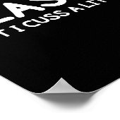 Poster Funny, Cly But I Cuss A Little Sarcastic Joke Tee  (Coin)