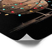 Poster Funny Coconut Christmas Graphics Lights Lover  (Coin)