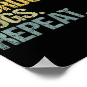 Poster Funny Coffee Dogs Sourdough Bread Baking Sourdough (Coin)