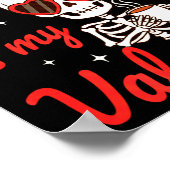 Poster Funny Coffee Is My Valentine Caffeine Lover Retro  (Coin)