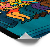 Poster Funny Commuter Train Digital Detox Tech Satire Gif (Coin)