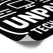 Poster Funny Computer Engineer I'm My Family's Unpaid Tec (Coin)