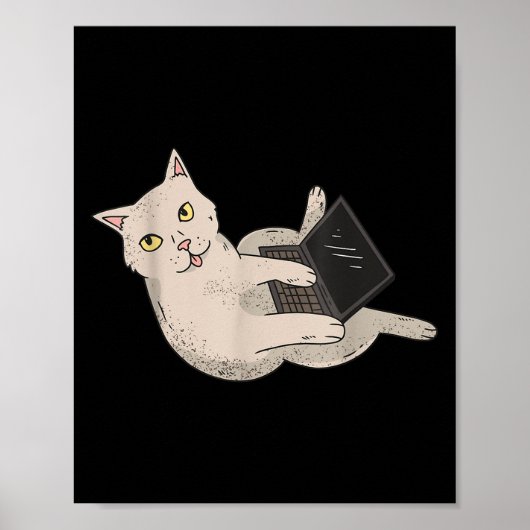 Poster Funny Computer Whisperer Cat It Professional Engin (Devant)