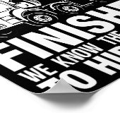 Poster Funny Concrete Finisher Hide A Body Joke Mixer Tru (Coin)