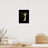 Poster Funny Confusing Giraffe Moo I (Cuisine)
