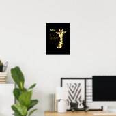 Poster Funny Confusing Giraffe Moo I (Bureau à domicile)