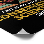 Poster Funny Conservation Scientist Titre du poste Graphi (Coin)