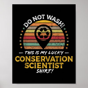 Poster Funny Conservation Scientist Titre du poste Graphi