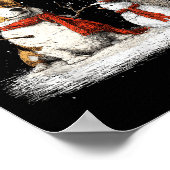 Poster Funny Corgi Dog In The Snow Tree Christmas Winter  (Coin)