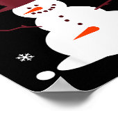 Poster Funny Couples Christmas Party Snow Man Merry Xmas  (Coin)