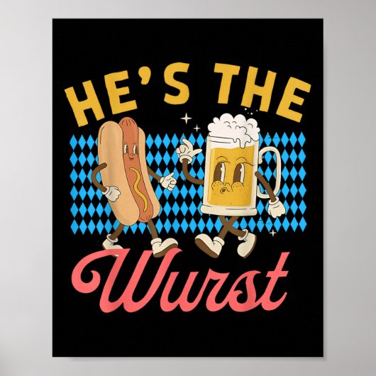 Poster Funny Couples Shes A Brat Hes The Wurst (Devant)