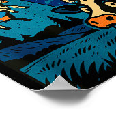 Poster Funny Cow Meme Ufo Alien Zoo Boys Girls Kids (Coin)