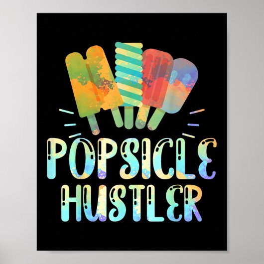 Poster Funny Crème de glace Retro 80s Popsicle d'été Hust (Devant)