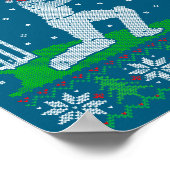 Poster Funny Cricket Player Driving Home For Christmas Sw (Coin)