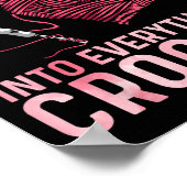 Poster Funny Crochet Design For Men Women Crocheting Croc (Coin)