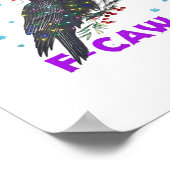 Poster Funny Crow Christmas Classic Vintage Style (Coin)