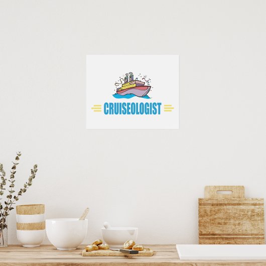 Poster Funny Cruise Ship (Cuisine)