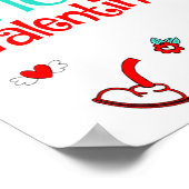 Poster Funny Cu Valentines Day Nurse Crew Family Group (Coin)