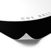 Poster Funny Cue Ll Billard Principal Ll (Coin)