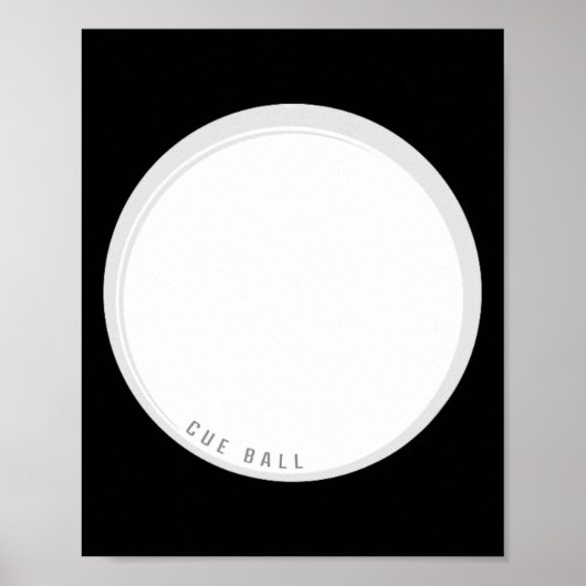 Poster Funny Cue Ll Billard Principal Ll (Devant)