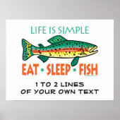 Poster Funny Custom Fishing (Devant)