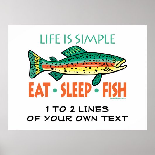 Poster Funny Custom Fishing (Devant)