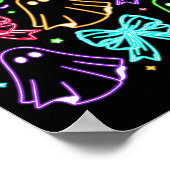 Poster Funny Cute Boo Ghost Soky Season Glow In Halloween (Coin)