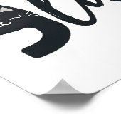 Poster Funny Cute Cat Comma La Funny Kamala Harris Présid (Coin)