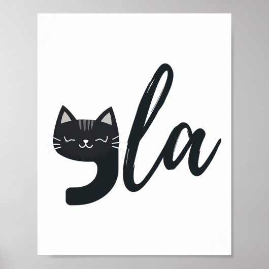 Poster Funny Cute Cat Comma La Funny Kamala Harris Présid (Devant)