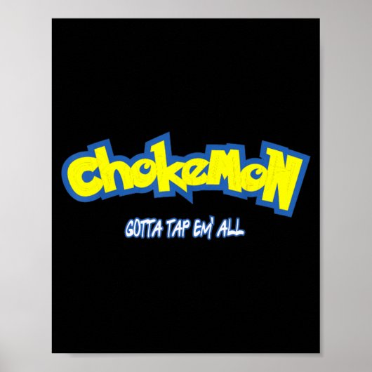 Poster Funny Cute Chokemon Jiu Jitsu  (Devant)