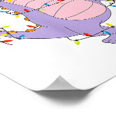 Poster Funny Cute Dragon Figment Lights Christmas Santa M (Coin)