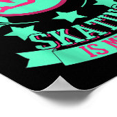 Poster Funny Cute Figure Skater For Ice Skating Srt Gift (Coin)