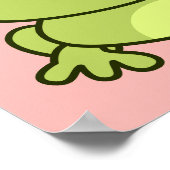 Poster Funny cute frog cartoon nursery (Coin)