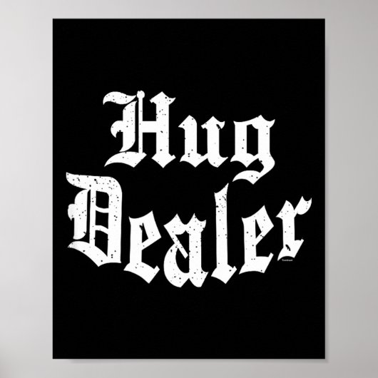 Poster Funny Cute Sensitive Feet Hug Merchant Valentine's (Devant)