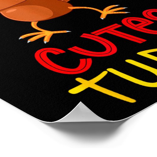 Poster Funny Cutest Turkey Matching Family Group Thanksgi (Coin)