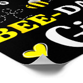 Poster Funny Dad Of The Bee Day Girl Birthday (Coin)