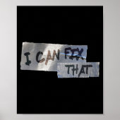 Poster Funny Dad Shirt Duct Tape I Can Fix That Gift (Devant)