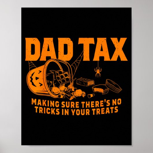 Poster Funny Dad Tax Halloween (Devant)
