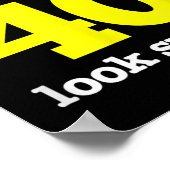 Poster Funny Dadgummit Phrase 40e Anniversaire, Quarante  (Coin)