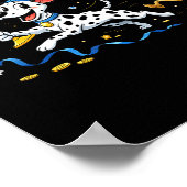 Poster Funny Dalmatian Dreidel Menorah Hanukkah Kids Wome (Coin)